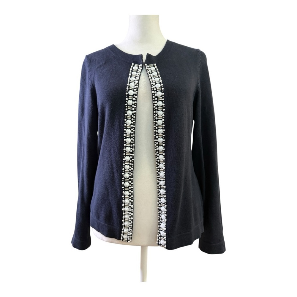 Active Seller! Banana Republic Navy Embellished Women's Cardigan Jacket Petite